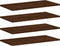 vidaXL - Wandschappen - 4 - st - 60x30x1,5 - cm - bewerkt - hout - bruin - eikenkleur