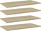 vidaXL - Wandschappen - 4 - st - 60x30x1,5 - cm - spaanplaat - sonoma - eikenkleurig