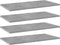 vidaXL - Wandschappen - 4 - st - 60x30x1,5 - cm - spaanplaat - betongrijs
