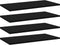 vidaXL - Wandschappen - 4 - st - 60x30x1,5 - cm - spaanplaat - zwart