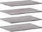 vidaXL - Wandschappen - 4 - st - 60x40x1,5 - cm - bewerkt - hout - grijs - sonoma - eiken