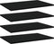 vidaXL - Wandschappen - 4 - st - 60x40x1,5 - cm - spaanplaat - zwart