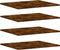 vidaXL - Wandschappen - 4 - st - 60x50x1,5 - cm - bewerkt - hout - gerookt - eikenkleur