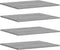vidaXL - Wandschappen - 4 - st - 60x50x1,5 - cm - bewerkt - hout - grijs - sonoma - eiken