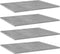 vidaXL - Wandschappen - 4 - st - 60x50x1,5 - cm - bewerkt - hout - betongrijs