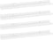 vidaXL - Wandschappen - 4 - st - 60x9x3 - cm - hoogglans - wit