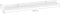vidaXL - Wandschappen - 4 - st - 60x9x3 - cm - wit