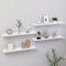 vidaXL - Wandschappen - 4 - st - 60x9x3 - cm - wit