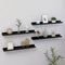 vidaXL - Wandschappen - 4 - st - 60x9x3 - cm - zwart