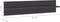 vidaXL - Wandschappen - 4 - st - 80x11,5x18 - cm - spaanplaat - hoogglans - grijs