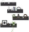 vidaXL - Wandschappen - 4 - st - 80x11,5x18 - cm - spaanplaat - hoogglans - grijs