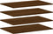 vidaXL - Wandschappen - 4 - st - 80x50x1,5 - cm - bewerkt - hout - bruin - eikenkleur