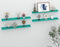vidaXL - Wandschappen - 4 - st - 80x9x3 - cm - blauw