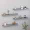 vidaXL - Wandschappen - 4 - st - 80x9x3 - cm - grijs