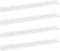 vidaXL - Wandschappen - 4 - st - 80x9x3 - cm - hoogglans - wit