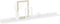 vidaXL - Wandschappen - 4 - st - 80x9x3 - cm - hoogglans - wit