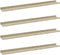 vidaXL - Wandschappen - 4 - st - 80x9x3 - cm - wit - en - sonoma - eikenkleurig