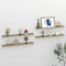 vidaXL - Wandschappen - 4 - st - 80x9x3 - cm - wit - en - sonoma - eikenkleurig