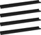 vidaXL - Wandschappen - 4 - st - 80x9x3 - cm - zwart