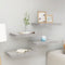 vidaXL - Wandschappen - 4 - st - zwevend - 40x23x3,8 - cm - MDF - betongrijs