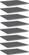 vidaXL - Wandschappen - 8 - st - 40x40x1,5 - cm - bewerkt - hout - hoogglans - grijs