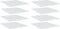 vidaXL - Wandschappen - 8 - st - 40x50x1,5 - cm - bewerkt - hout - hoogglans - wit