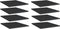 vidaXL - Wandschappen - 8 - st - 40x50x1,5 - cm - bewerkt - hout - hoogglans - zwart