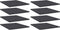 vidaXL - Wandschappen - 8 - st - 40x50x1,5 - cm - bewerkt - hout - grijs