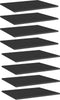 vidaXL - Wandschappen - 8 - st - 60x50x1,5 - cm - bewerkt - hout - hoogglans - zwart