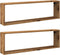 vidaXL - Wandschappen - kubus - 2 - st - 100x15x30 - cm - bewerkt - hout - oud - hout