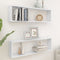 vidaXL - Wandschappen - kubus - 2 - st - 100x15x30 - cm - bewerkt - hout - wit