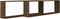 vidaXL - Wandschappen - kubus - 2 - st - 100x15x30 - cm - bewerkt - hout - bruineiken