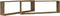 vidaXL - Wandschappen - kubus - 2 - st - 100x15x30 - cm - bewerkt - hout - gerookt - eiken