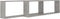 vidaXL - Wandschappen - kubus - 2 - st - 100x15x30 - cm - bewerkt - hout - betongrijs