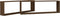 vidaXL - Wandschappen - kubus - 2 - st - 100x15x30 - cm - bewerkt - hout - bruineiken