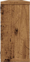 vidaXL - Wandschappen - kubus - 2 - st - 100x15x30 - cm - bewerkt - hout - oud - hout