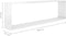 vidaXL - Wandschappen - kubus - 2 - st - 100x15x30 - cm - spaanplaat - hoogglans - wit