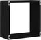 vidaXL - Wandschappen - kubus - 2 - st - 30x15x30 - cm - bewerkt - hout - zwart - eiken