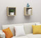 vidaXL - Wandschappen - kubus - 2 - st - 30x15x30 - cm - sonoma - eikenkleurig