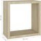 vidaXL - Wandschappen - kubus - 2 - st - 30x15x30 - cm - sonoma - eikenkleurig
