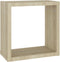 vidaXL - Wandschappen - kubus - 2 - st - 30x15x30 - cm - sonoma - eikenkleurig