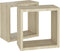 vidaXL - Wandschappen - kubus - 2 - st - 30x15x30 - cm - sonoma - eikenkleurig