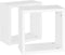 vidaXL - Wandschappen - kubus - 2 - st - 30x15x30 - cm - wit