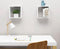 vidaXL - Wandschappen - kubus - 2 - st - 30x15x30 - cm - wit