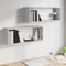 vidaXL - Wandschappen - kubus - 2 - st - 60x15x23 - cm - bewerkt - hout - grijs - sonoma