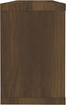 vidaXL - Wandschappen - kubus - 2 - st - 60x15x23 - cm - bewerkt - hout - bruin - eiken