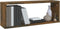 vidaXL - Wandschappen - kubus - 2 - st - 60x15x23 - cm - bewerkt - hout - gerookt - eiken