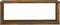 vidaXL - Wandschappen - kubus - 2 - st - 60x15x23 - cm - bewerkt - hout - gerookt - eiken