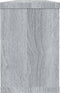 vidaXL - Wandschappen - kubus - 2 - st - 60x15x23 - cm - bewerkt - hout - grijs - sonoma
