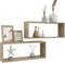 vidaXL - Wandschappen - kubus - 2 - st - 60x15x23 - cm - spaanplaat - sonoma - eiken